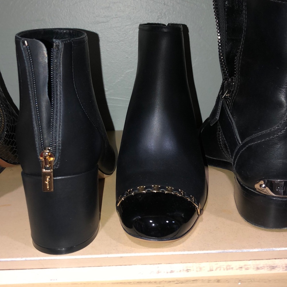 Authentic Salvador Farragamo bootie with in box